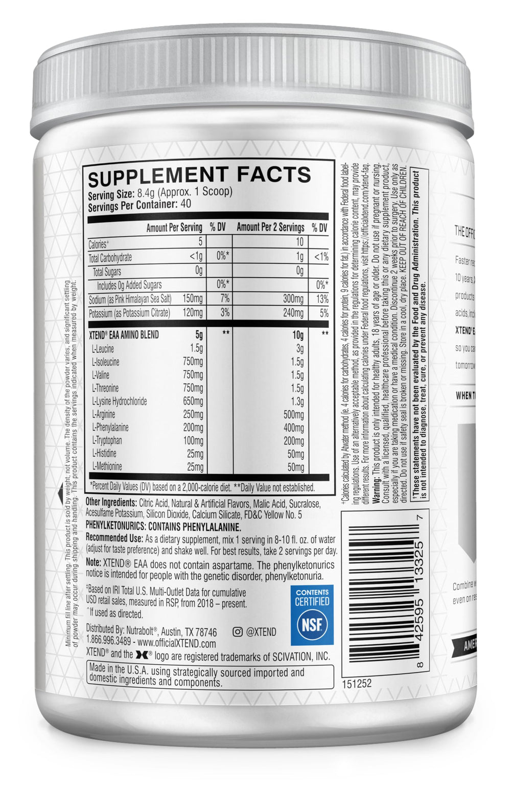 Scivation Xtend EAA shaker blending powder with water