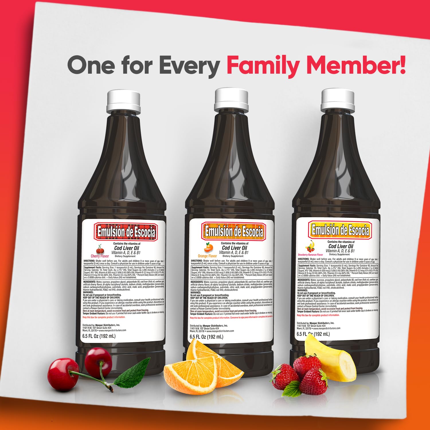 Scottish Emulsion cod liver oil kids orange flavor, smooth liquid for dosing