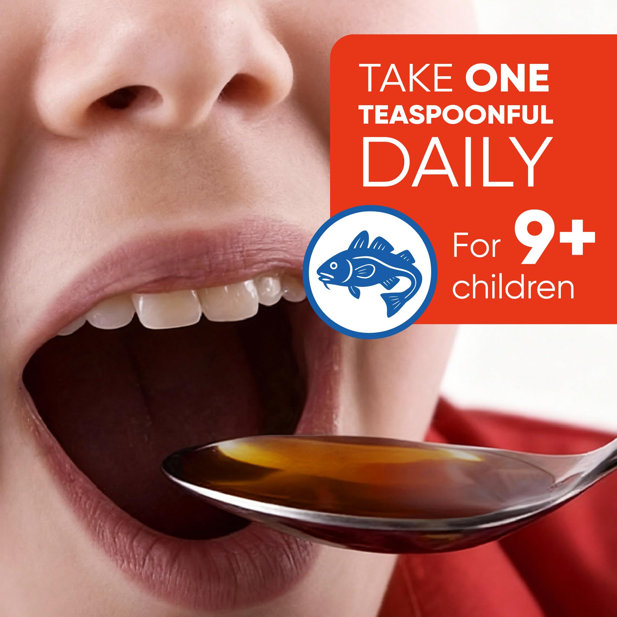 SCOTT'S EMULSION Kids bottle label highlights vitamins A and D for health support.