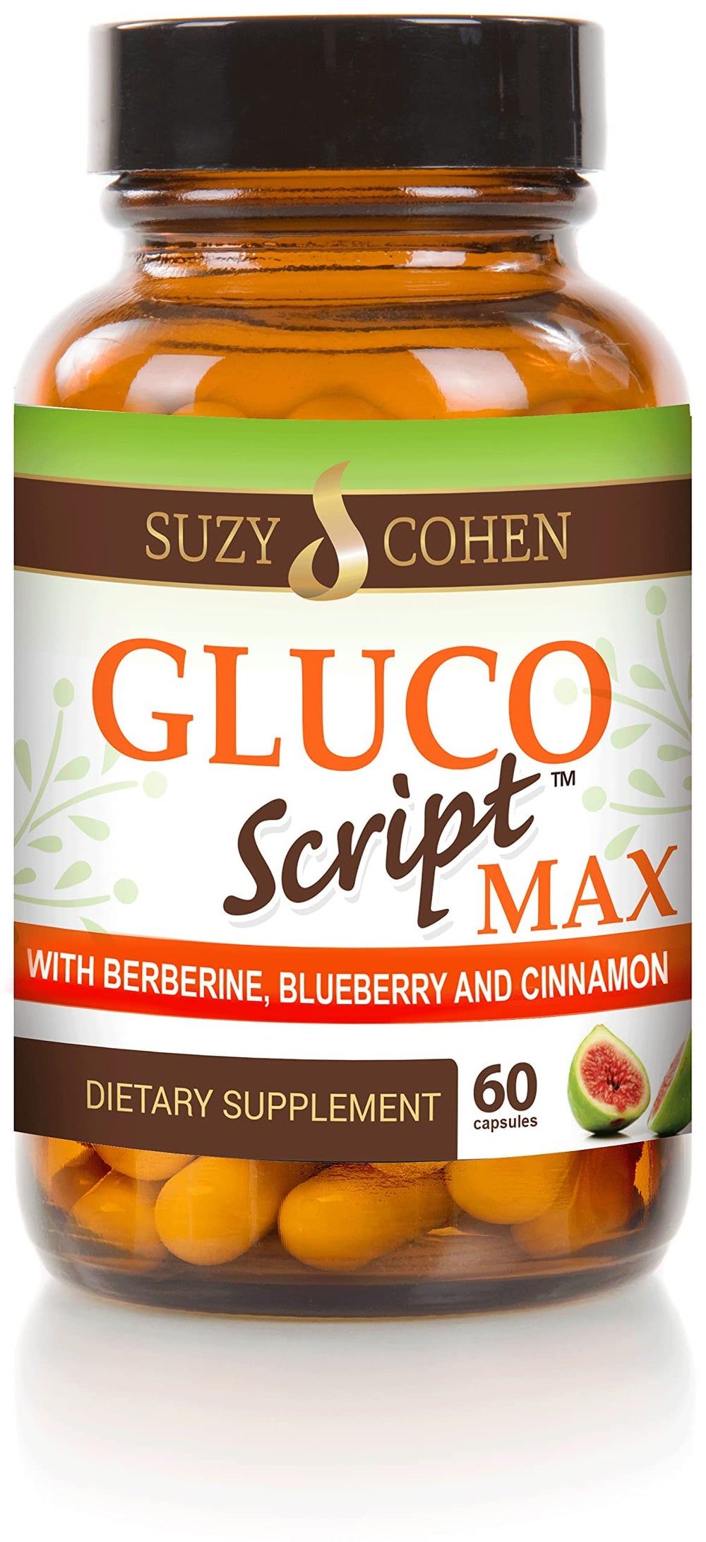 Script Essentials Gluco Script bottle of capsules for daily wellness.