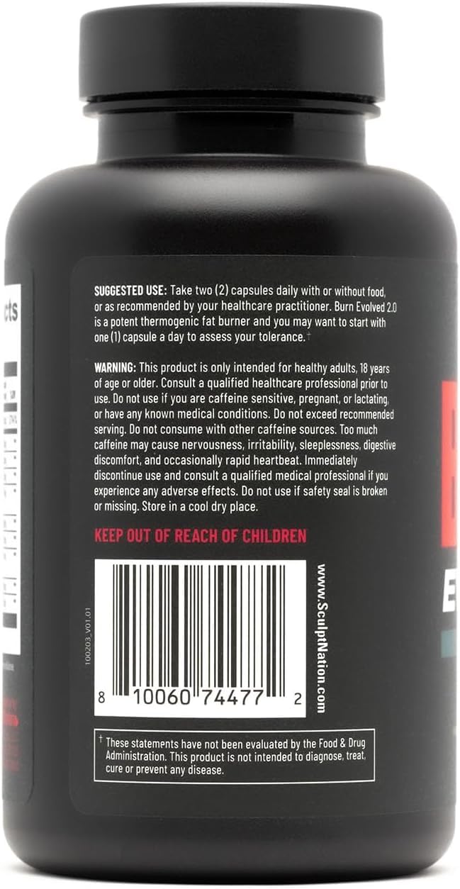 Sculpt Nation Burn packaging close-up emphasizing quality