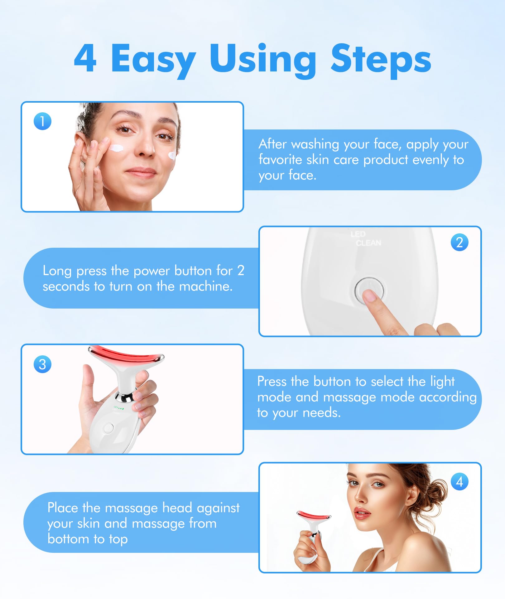 SDKWDH cap removal for quick-start access during skincare sessions.