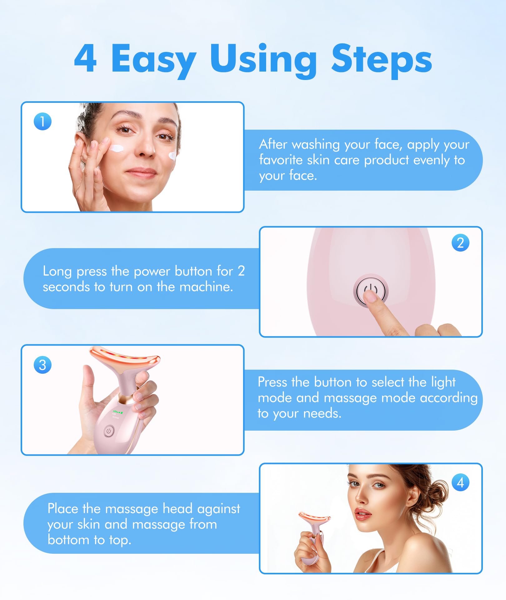 SDKWDH simple routine cleanse apply product glide on skin.