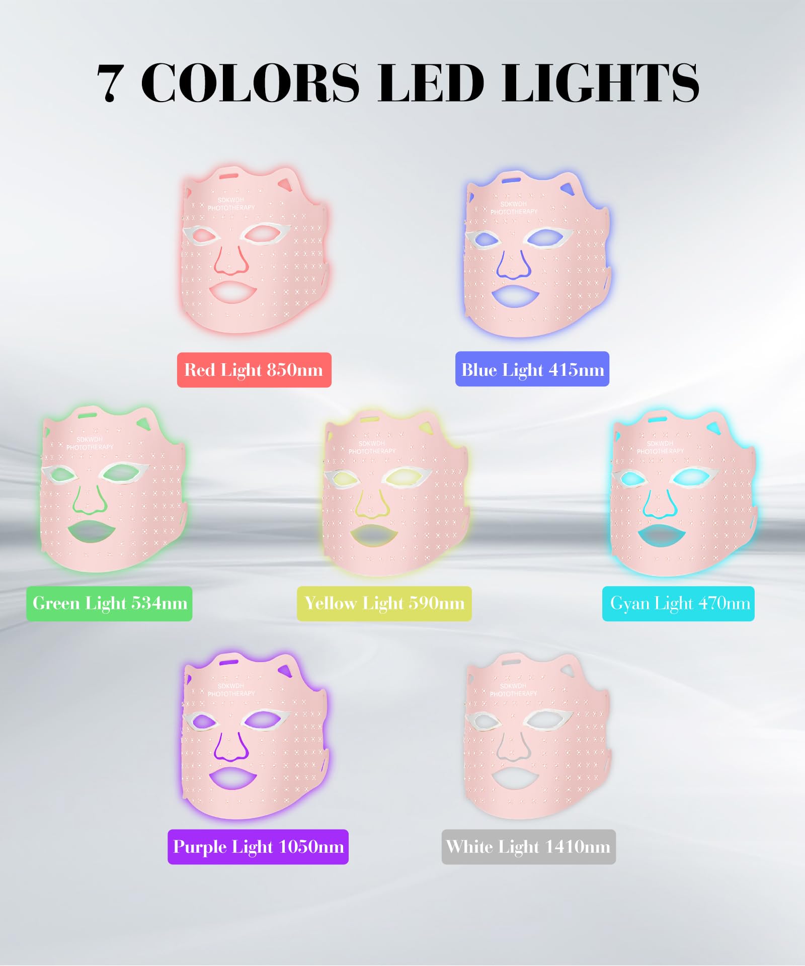 SDKWDH home-use LED face mask designed for convenient skincare at home