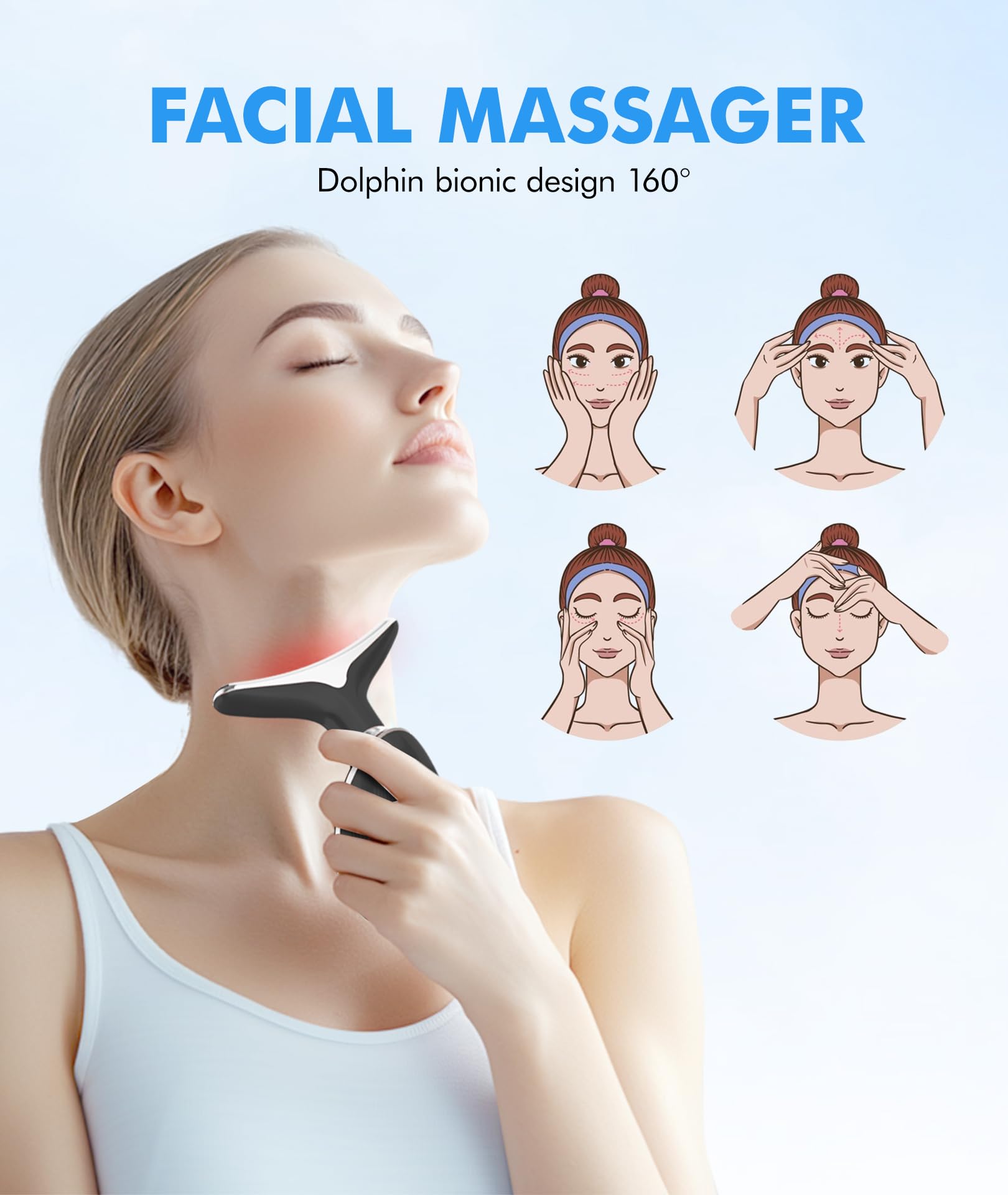 SDKWDH contents include massager, USB-C cable, and user manual
