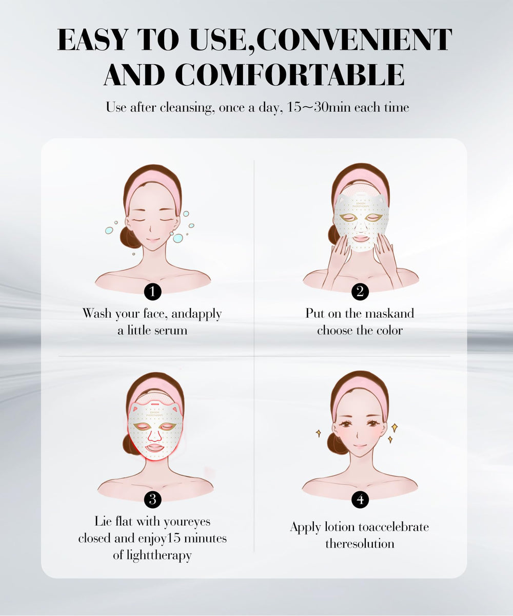 SDKWDH red light mask suitable for home use and color options.