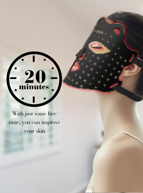 SDKWDH mask with remote controller for quick color and timer tweaks