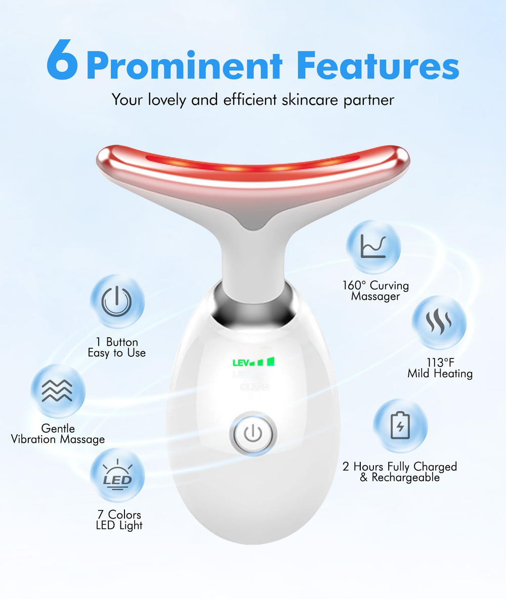 SDKWDH thermal and vibration modes soothe morning skincare sessions.