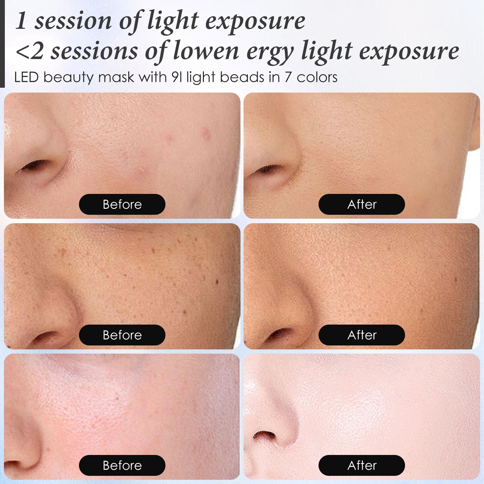SDKWDH versatile color LED mask suitable for personalized routines