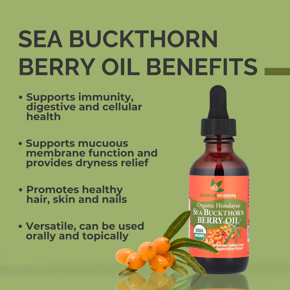 SEABUCKWONDERS Sea Buckthorn Oil dropper for precise internal dosing