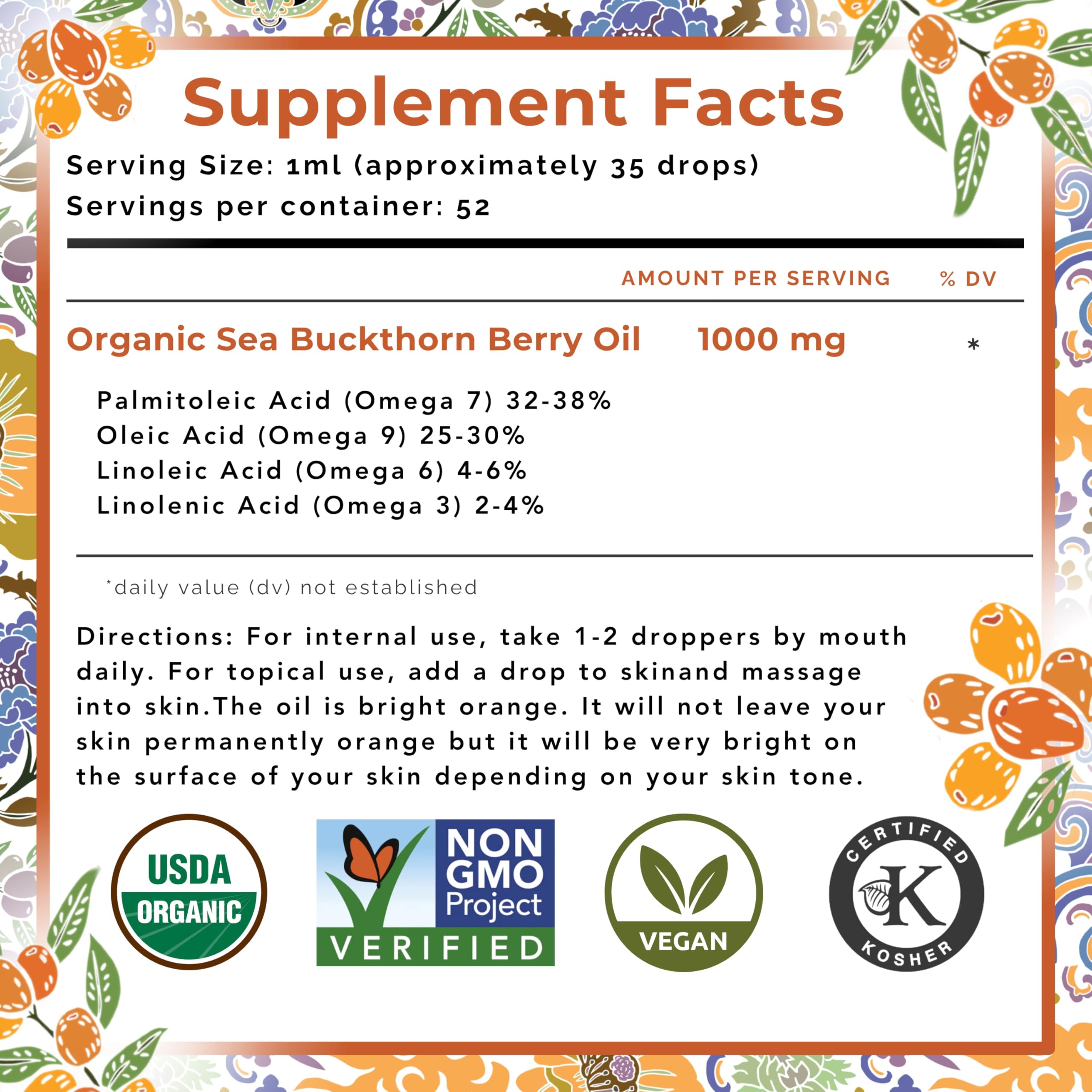 SEABUCKWONDERS Sea Buckthorn Oil added to smoothies for natural nutrition