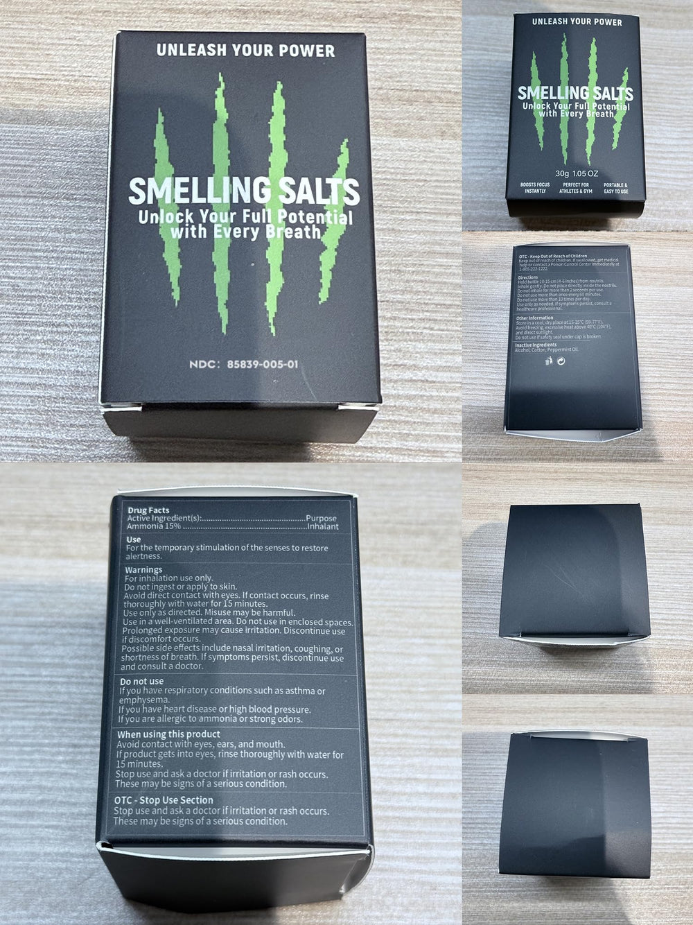Dynamic scene of SEAJEA salts enabling quick energy and scent cue