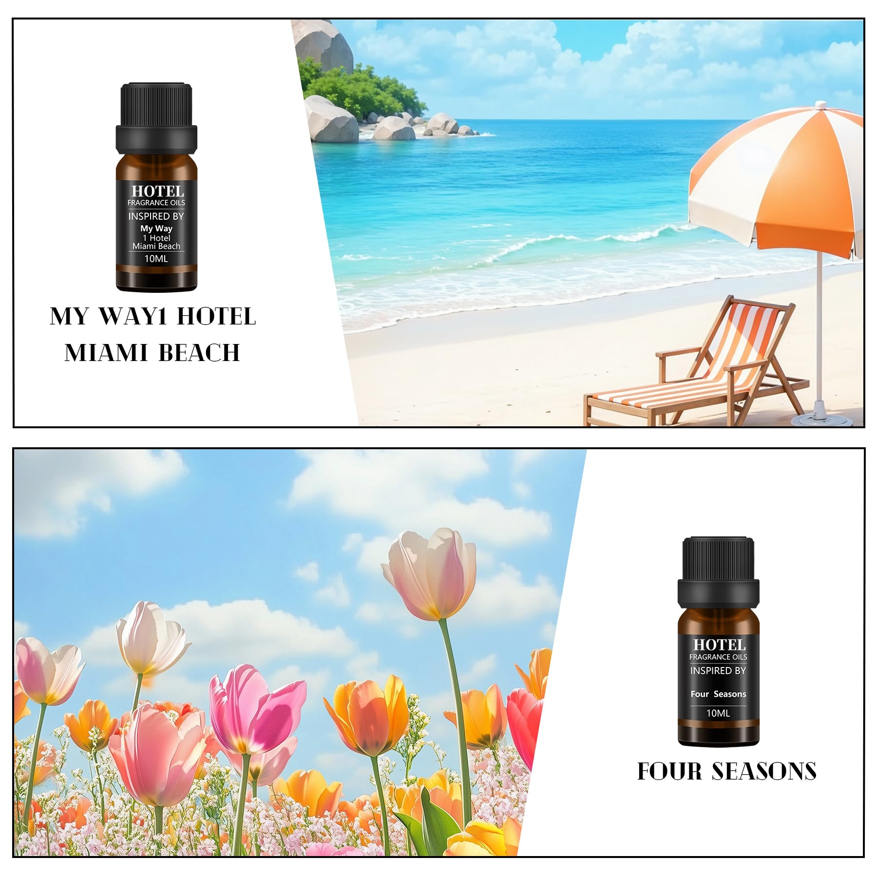 SEAMOSH Westin-inspired fragrance oil enhances ambiance with resort-like sophistication.