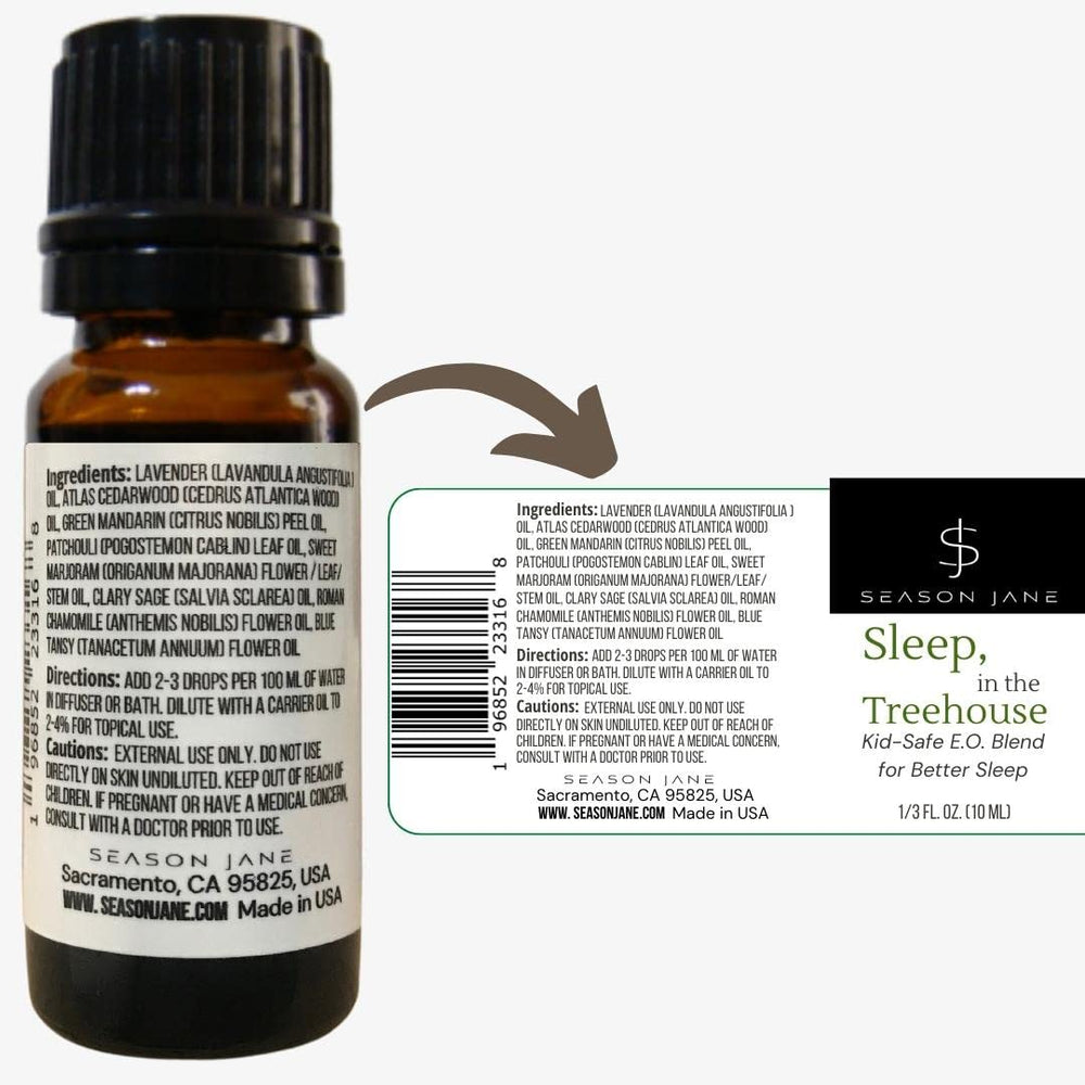Season Jane Sleep in The Treehouse pour to diffuse a herbal option for evenings.