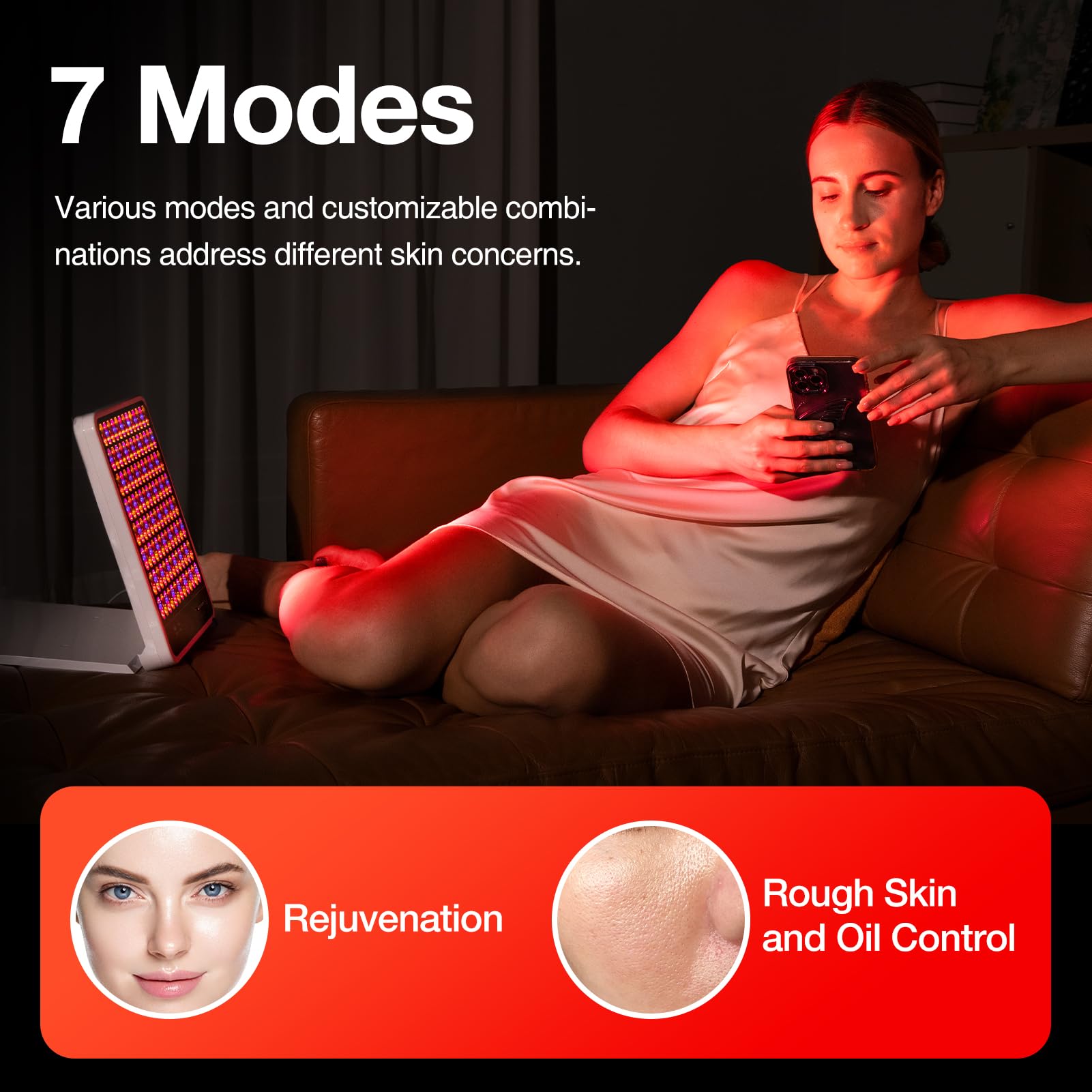 SEAYEO Light Device for hands helps balance skin tone where daily wear occurs