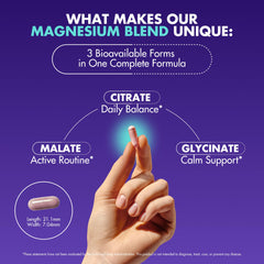 Vegan symbol on Secret Element Magnesium Complex packaging for plant-based minerals.