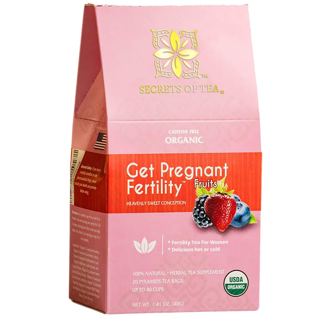 Secrets Of Tea Fertility Tea sachet showing two servings per bag for extended use