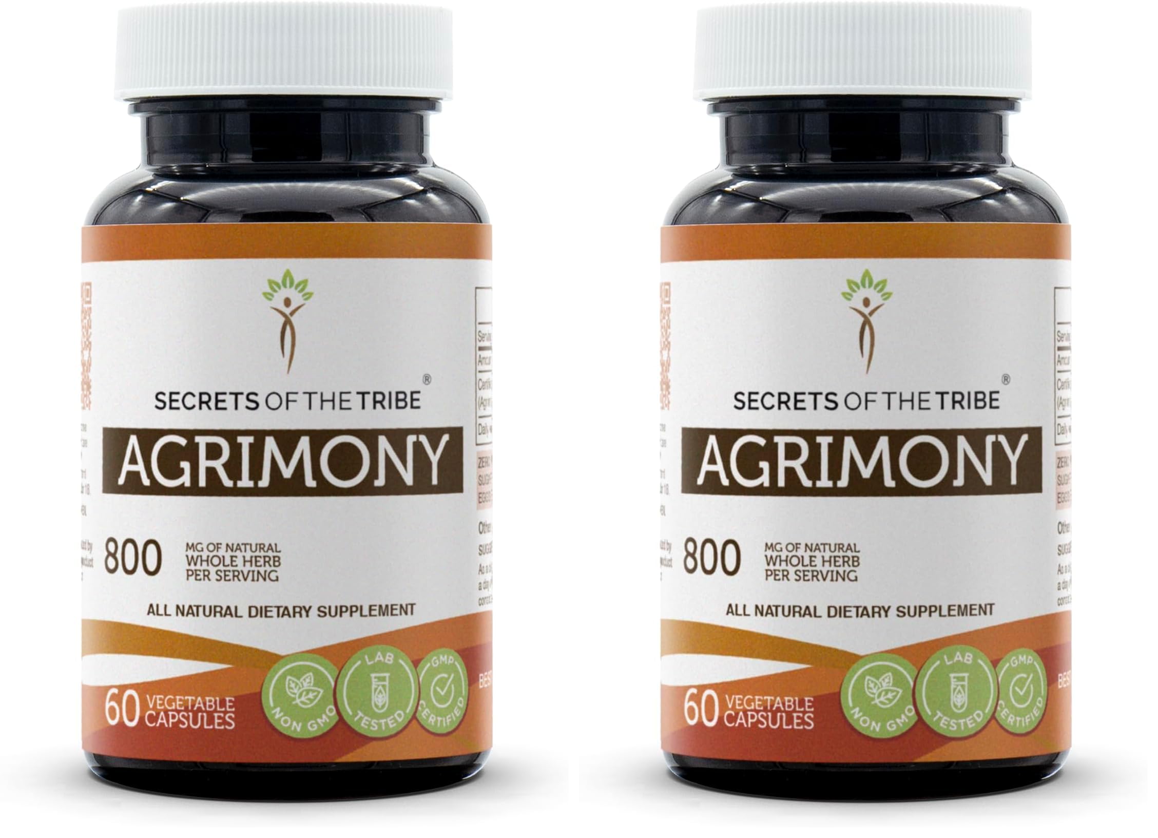 Secrets of the Tribe Agrimony 60 capsules bottle for daily use.