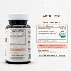Secrets of the Tribe Artichoke USDA Organic label—verified organic farming standards.