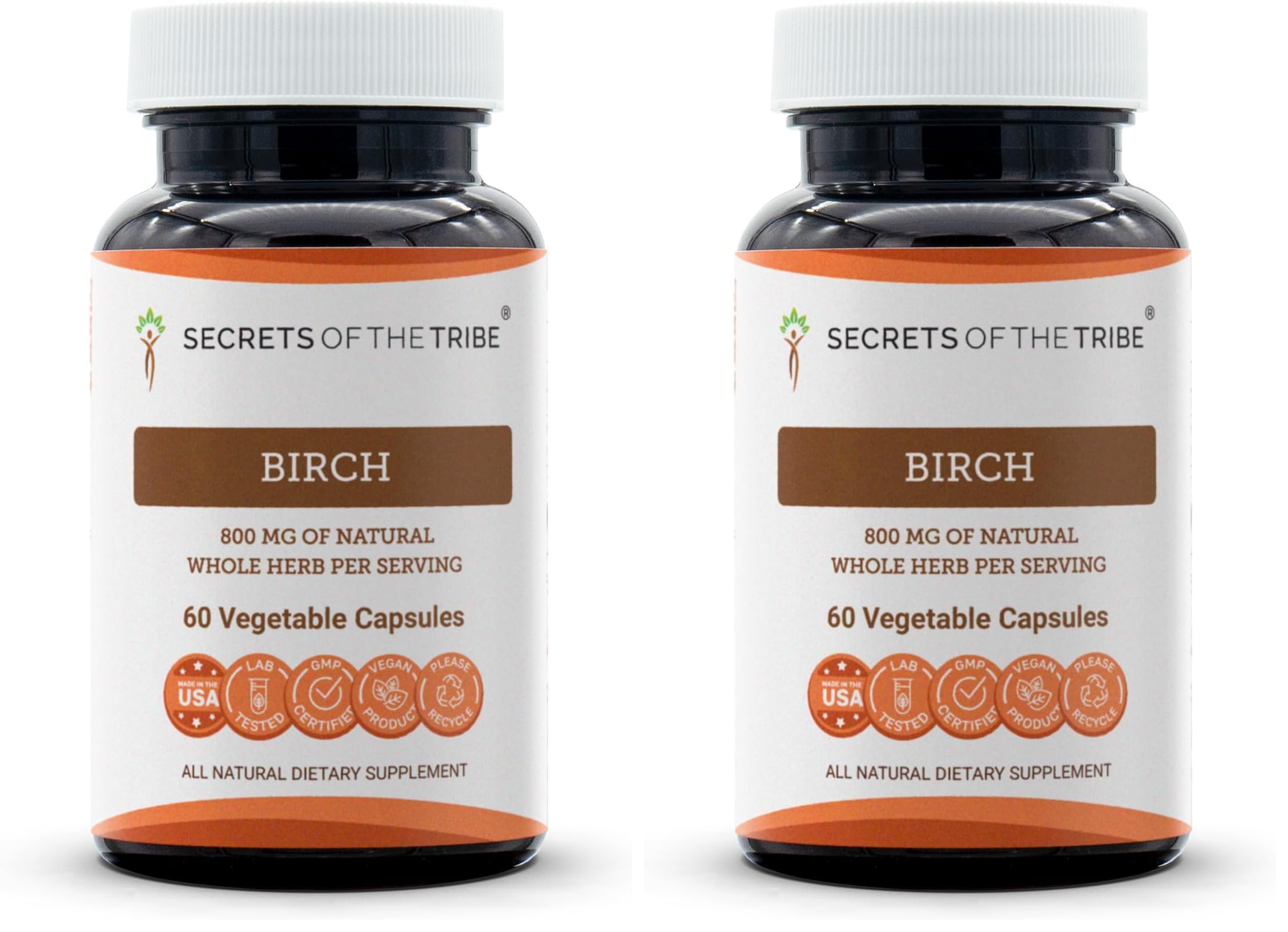Secrets of the Tribe Birch bottle cap enables easy daily dosing.
