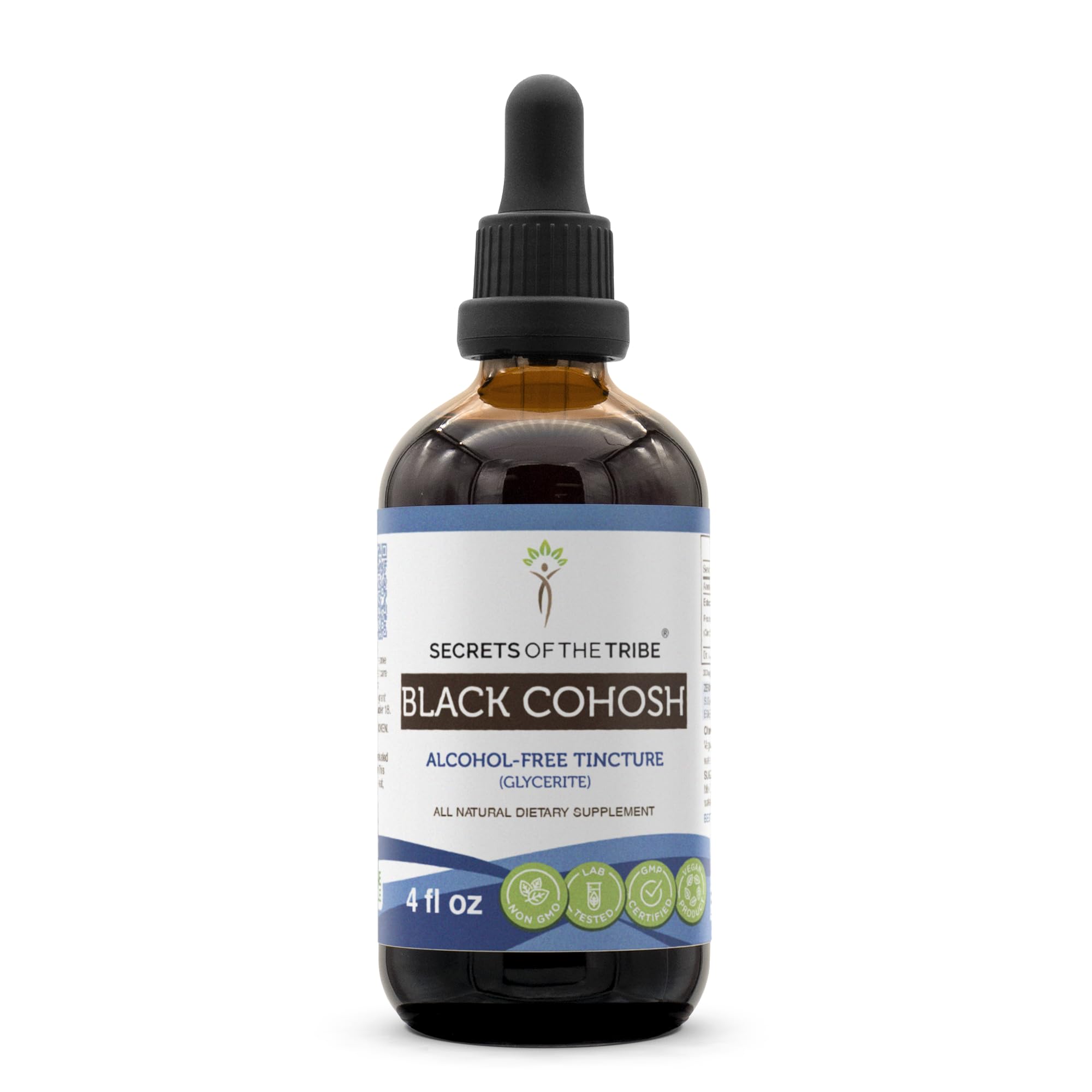 Secrets of the Tribe bottle front for convenient, alcohol-free daily use.