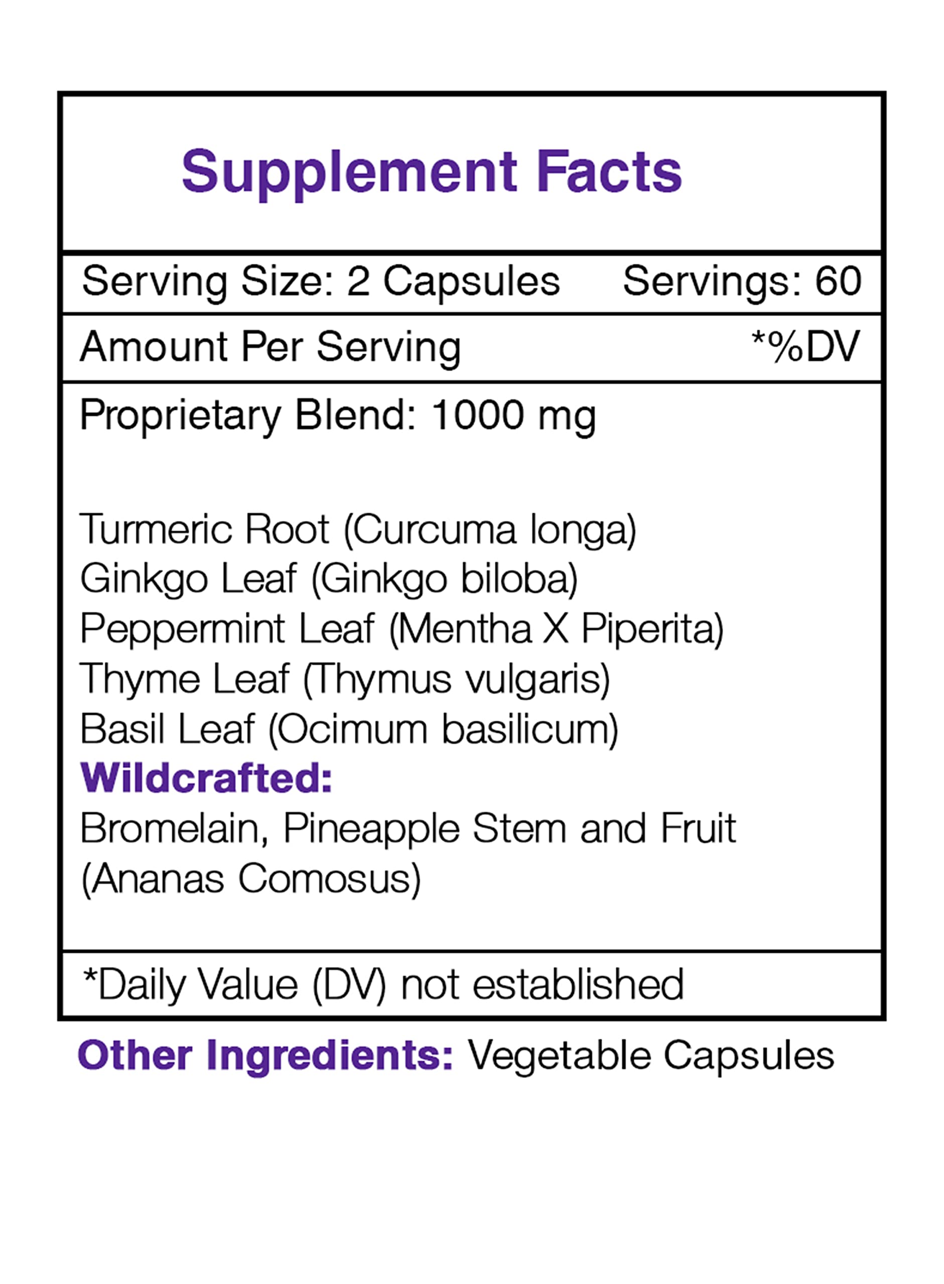 Secrets of the Tribe Carpal Secret label highlights purity and natural ingredients