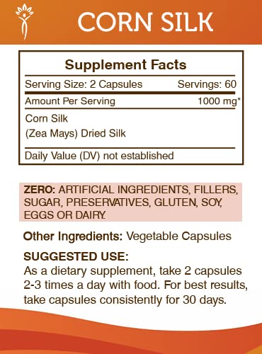 Secrets of the Tribe Corn Silk capsules in hand illustrating convenient daily supplement.