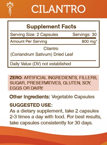 Secrets of the Tribe dried cilantro leaf displays pure herbal content.