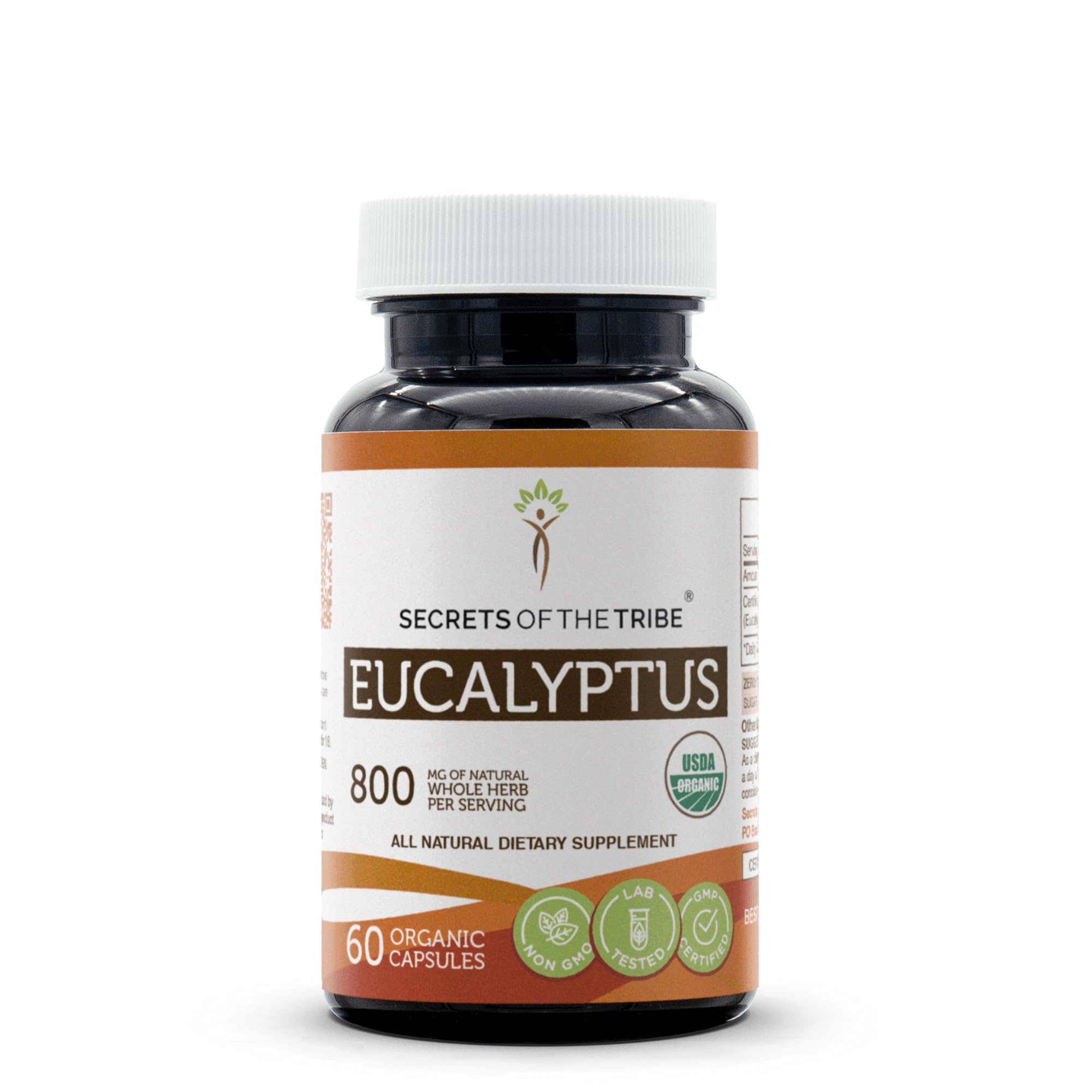 Secrets of the Tribe eucalyptus bottle cap close-up signals freshness and purity