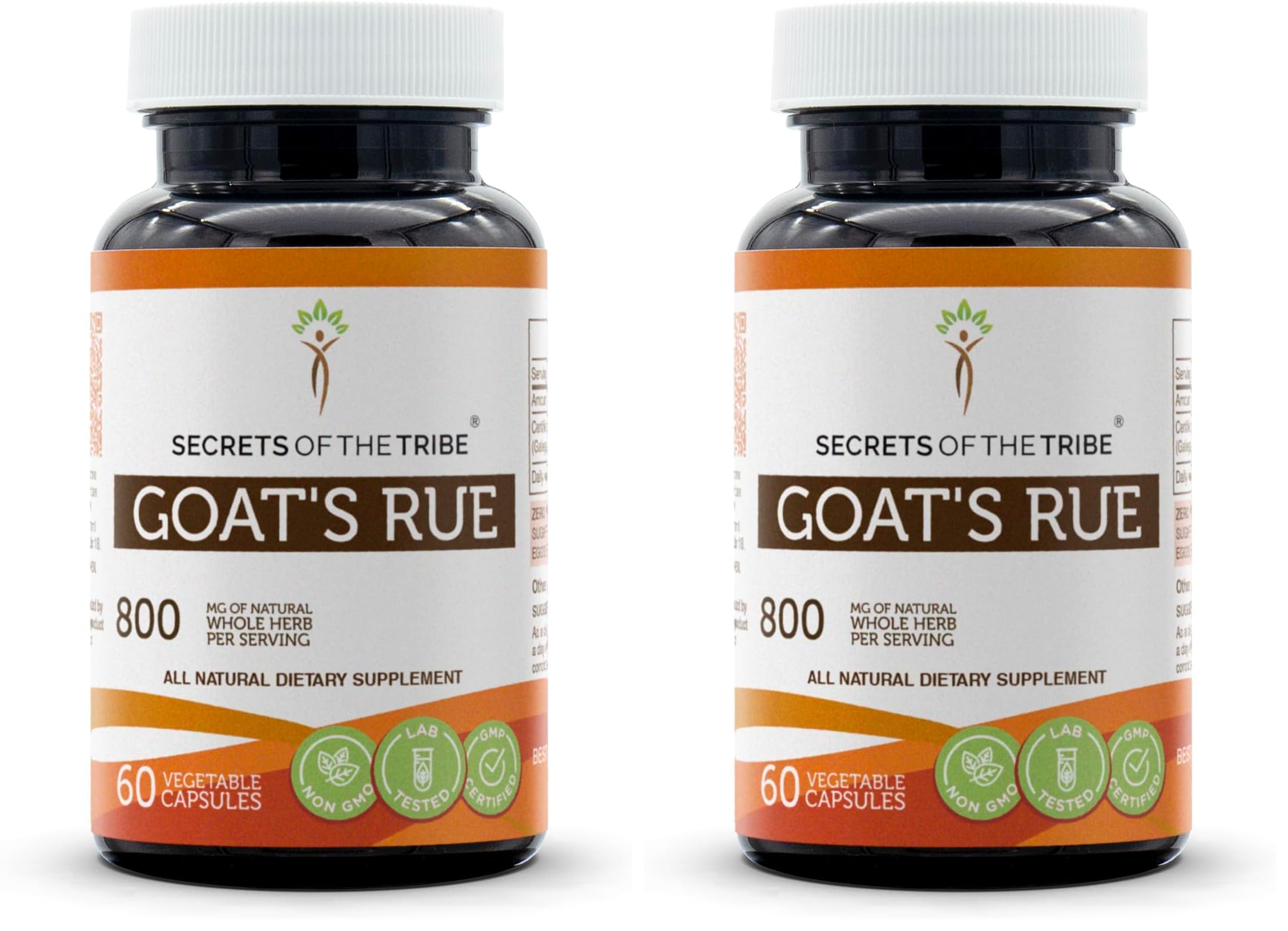 Secrets of the Tribe Goat's Rue bottle front, ready for daily supplementation.