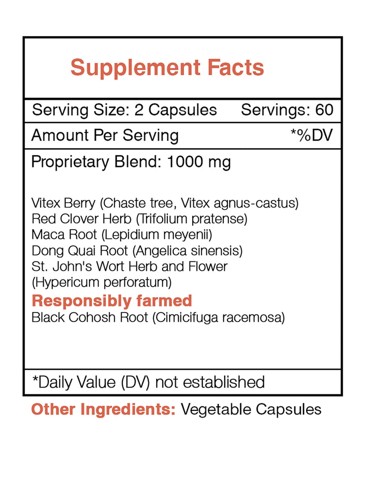Secrets of the Tribe ingredient blend highlighting natural herbs