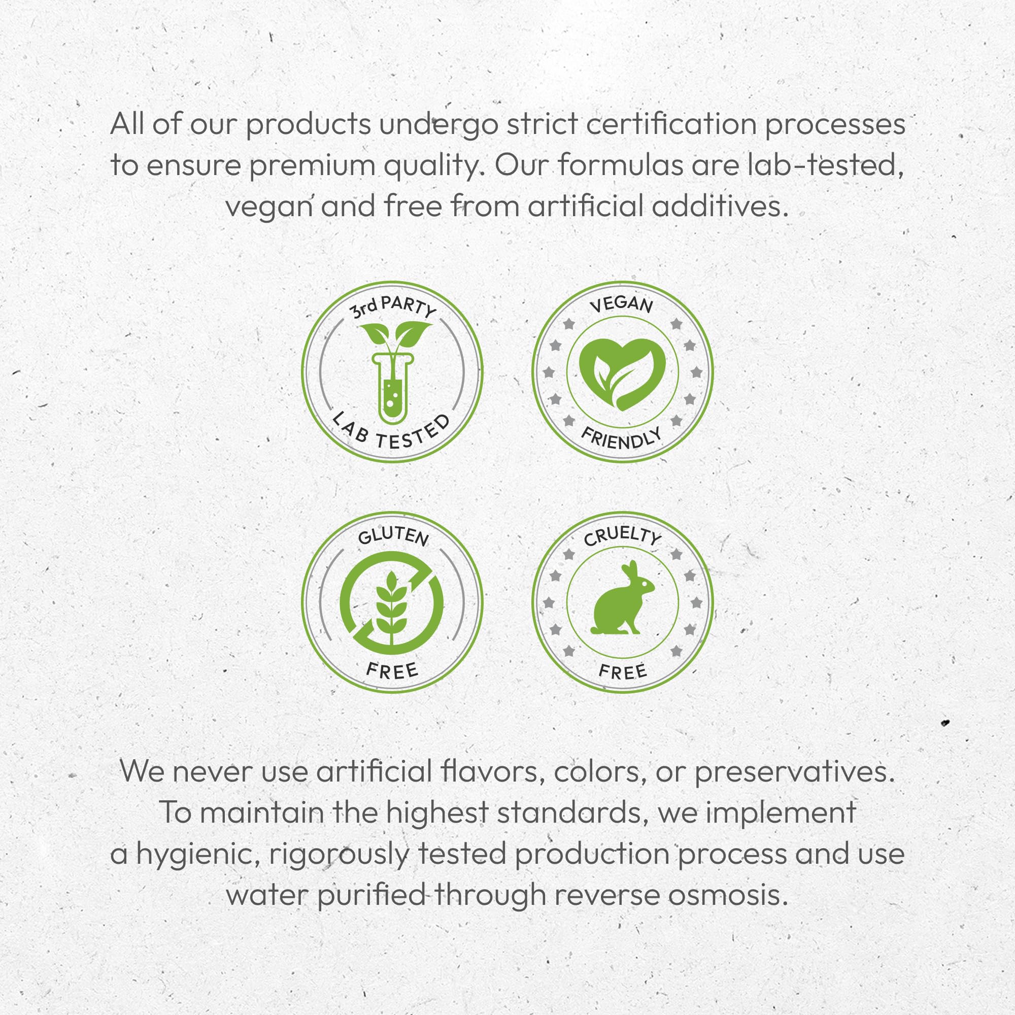 Secrets of the Tribe made-in-usa seal image reassures safety and quality standards.