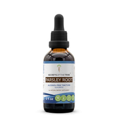Secrets of the Tribe parsley root tincture bottle for daily routine support