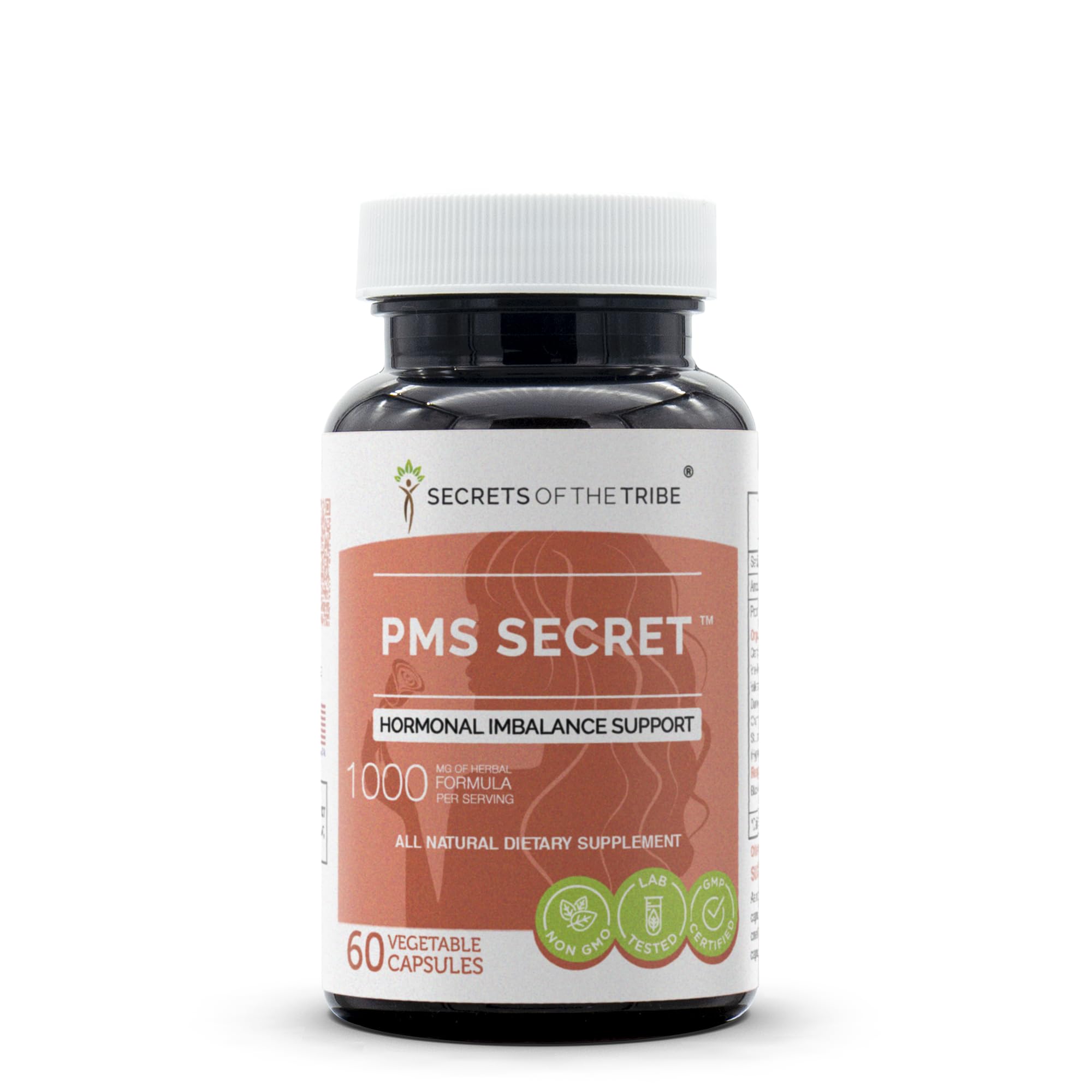 Secrets of the Tribe PMS Secret bottle — capsules for daily hormonal support