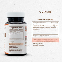 Dried Cinchona bark and natural ingredients used in Secrets of the Tribe formula.