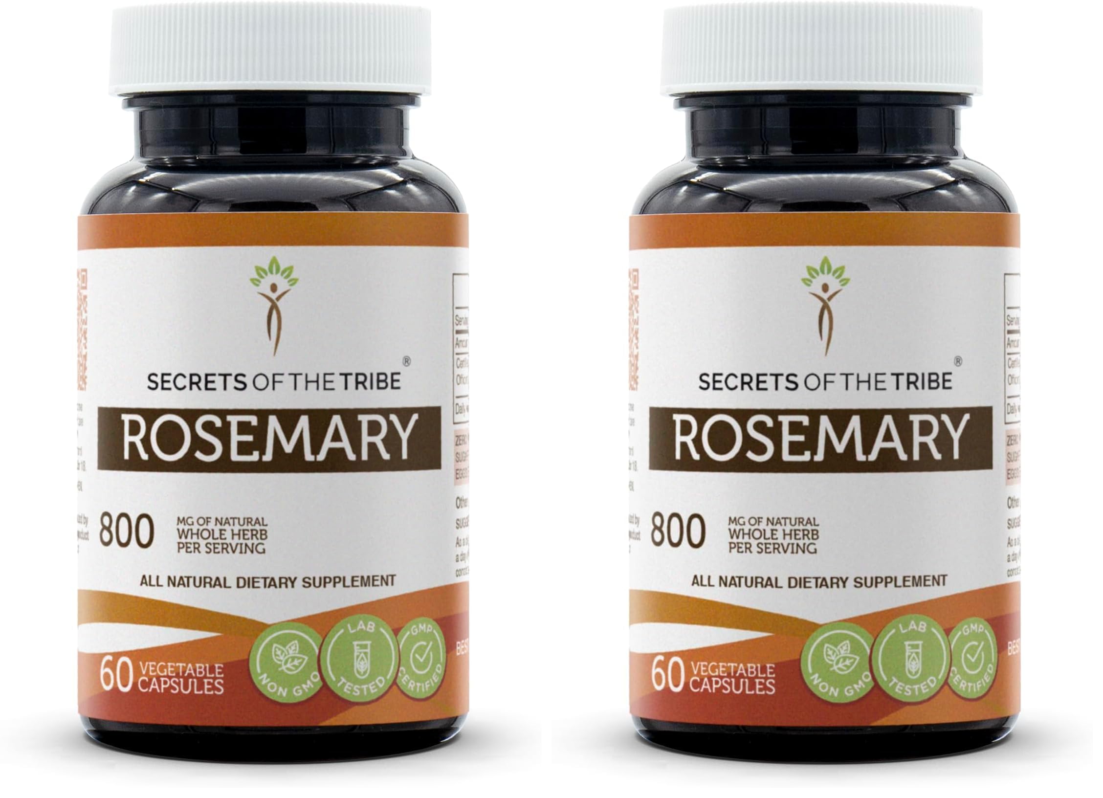 Secrets of the Tribe Rosemary capsules bottle shows convenient daily supplement