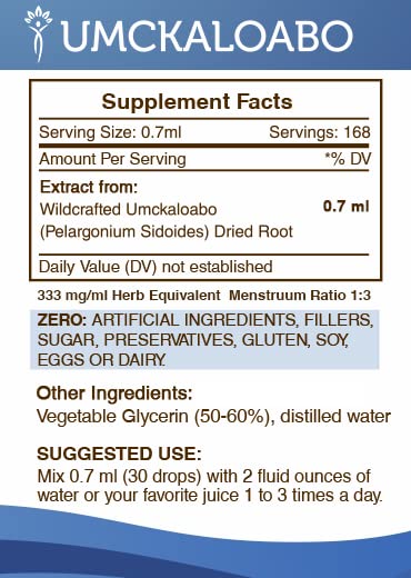 Bottle label highlights patent-pending high potency extraction.