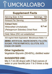 Bottle label highlights patent-pending high potency extraction.