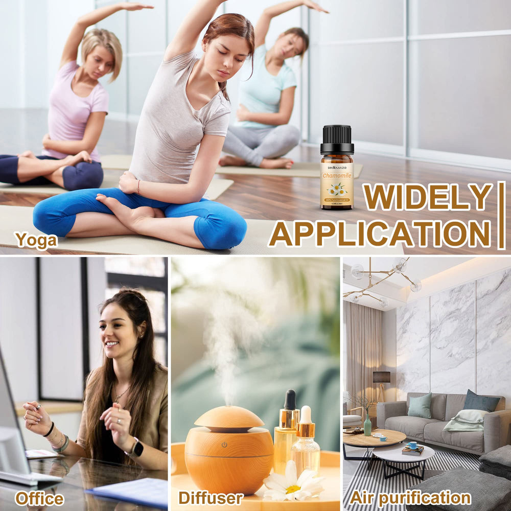 Sedbuwza chamomile oil candle-friendly scent for cozy spaces.