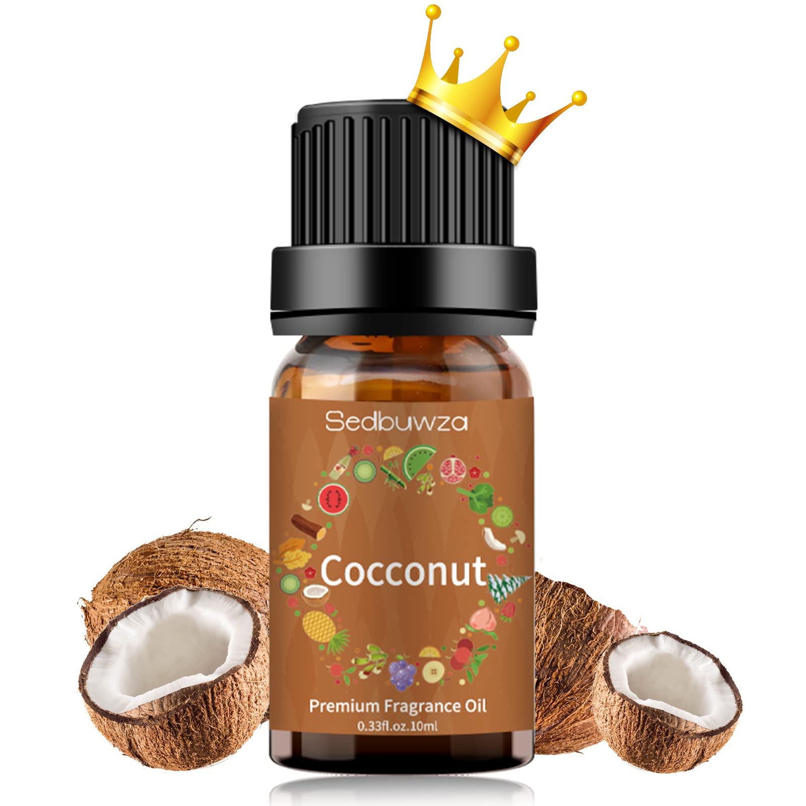 Sedbuwza coconut fragrance oil bottle for DIY perfumes and home scent diffusion
