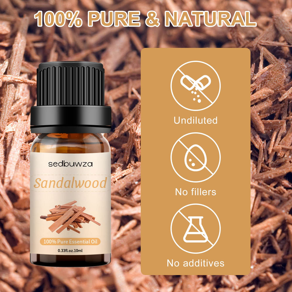 Sedbuwza diffuser setup releasing warm sandalwood aroma.