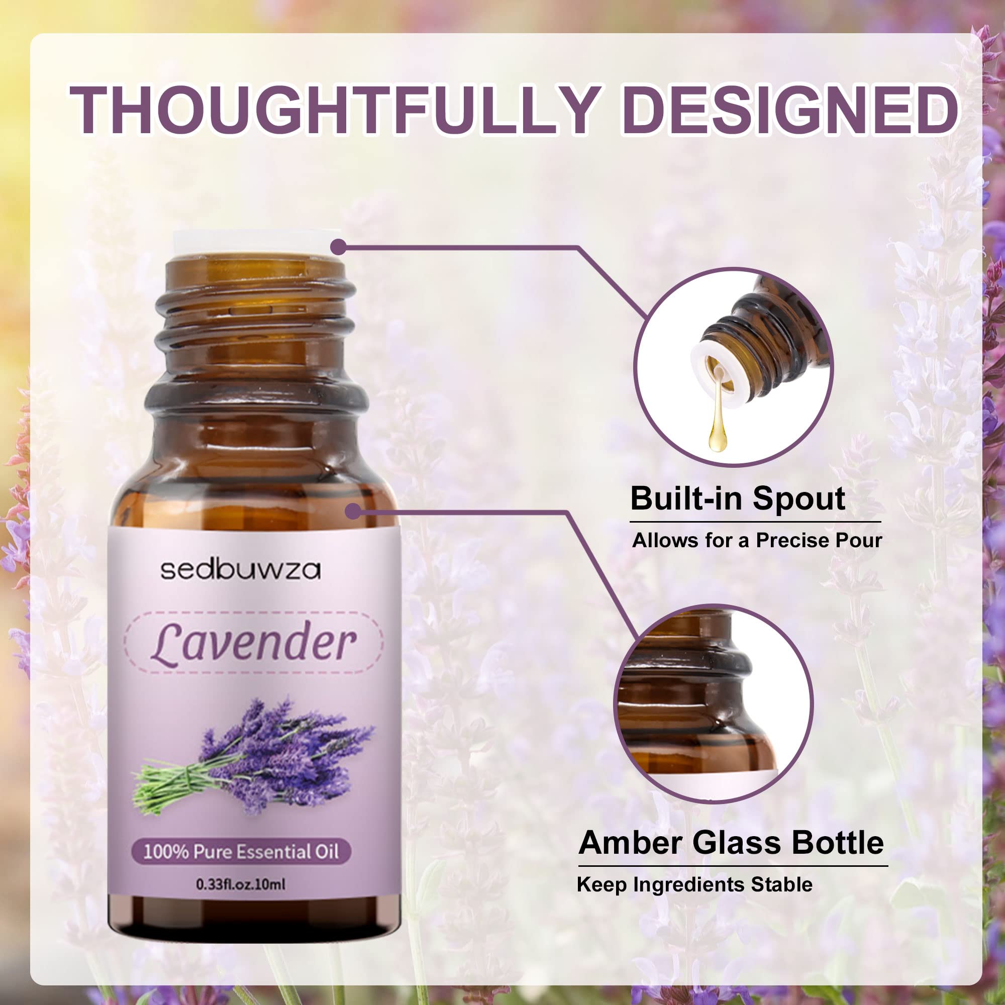 Sedbuwza diffuser releasing lavender aroma for calm spaces.