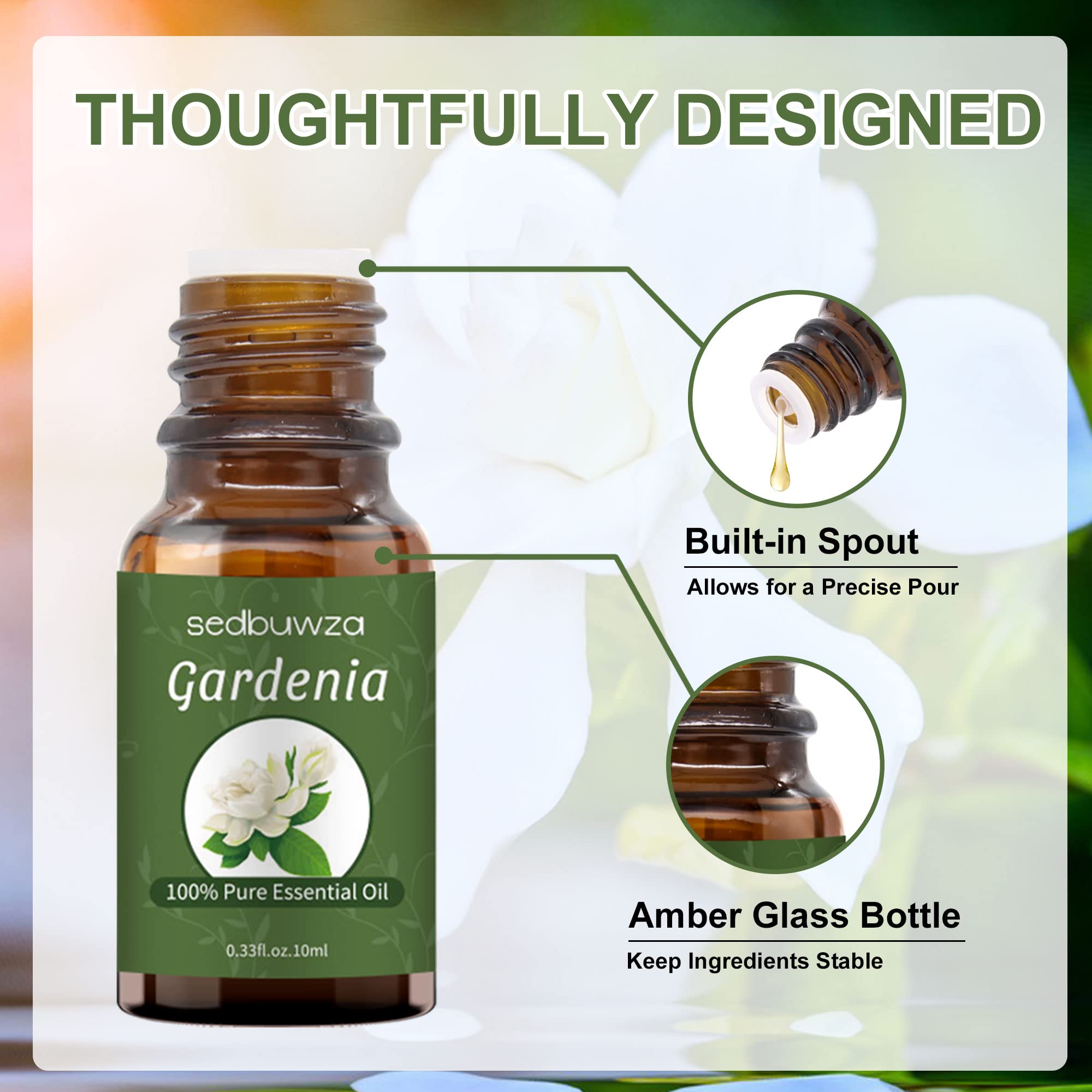 Sedbuwza Gardenia candle fragrance creates a warm atmosphere