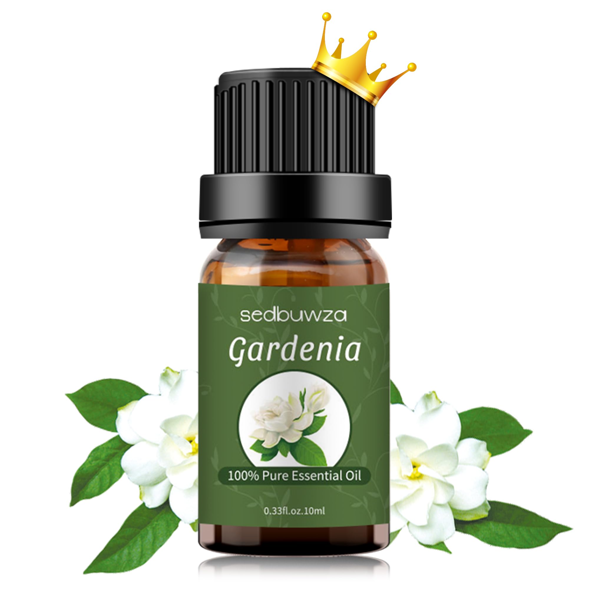 Sedbuwza Gardenia oil bottle in amber glass preserves potency for diffusers
