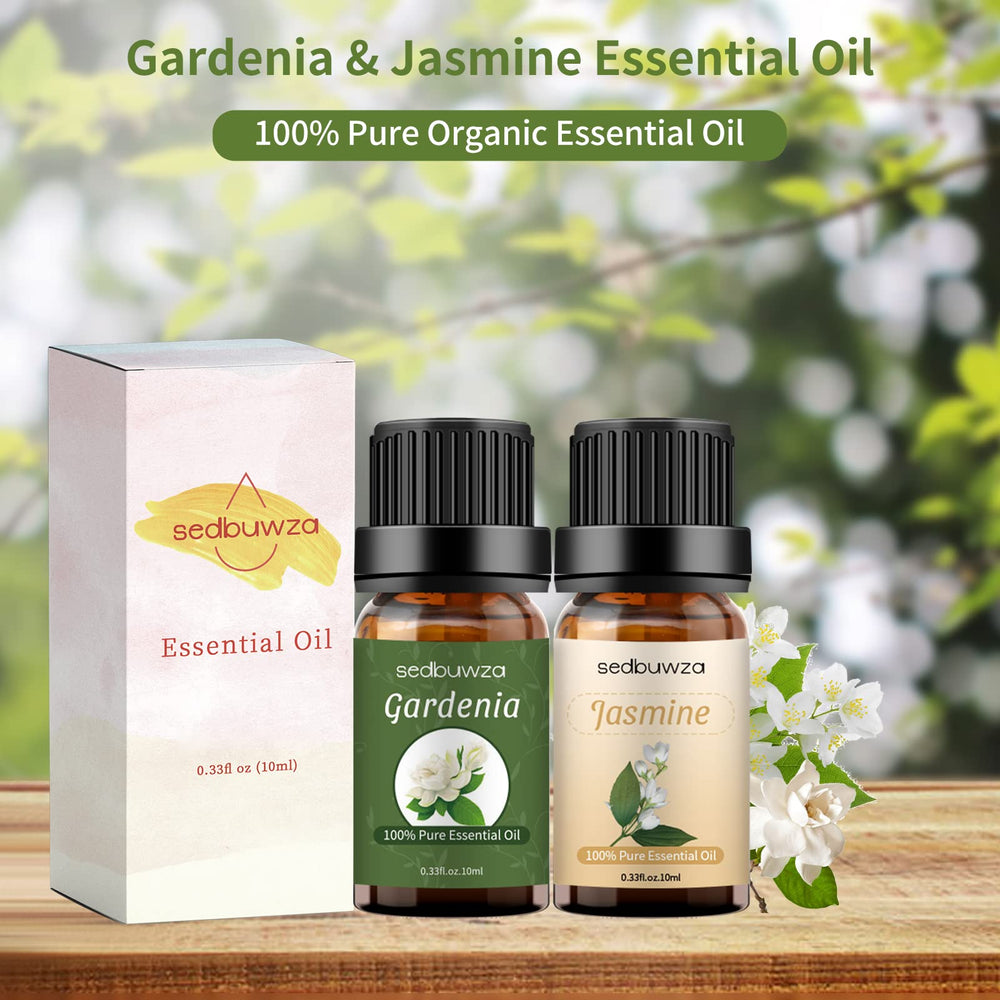 Sedbuwza Jasmine oil bottle in amber glass for fresh fragrance.