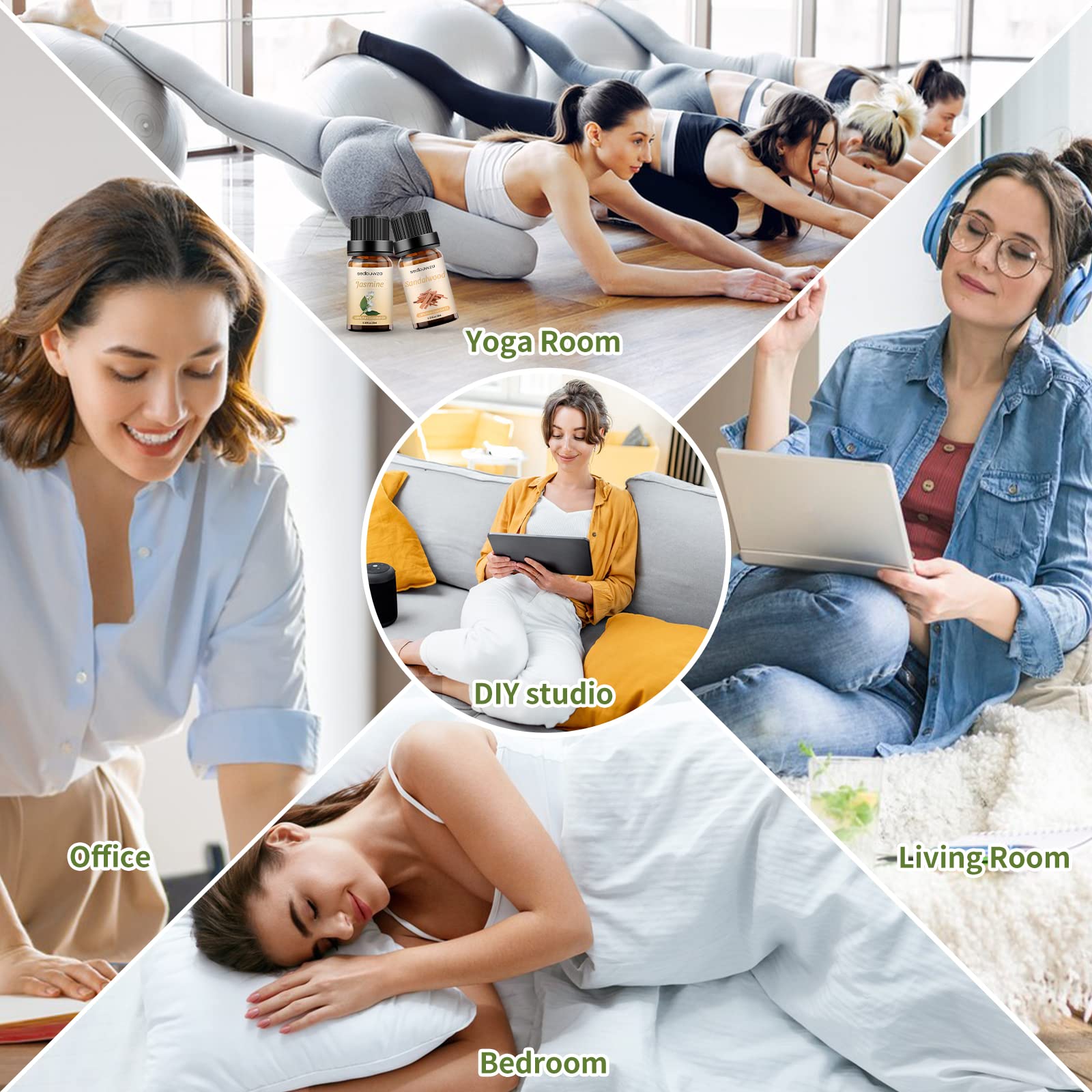 Sedbuwza set enables soap making with subtle jasmine fragrance.