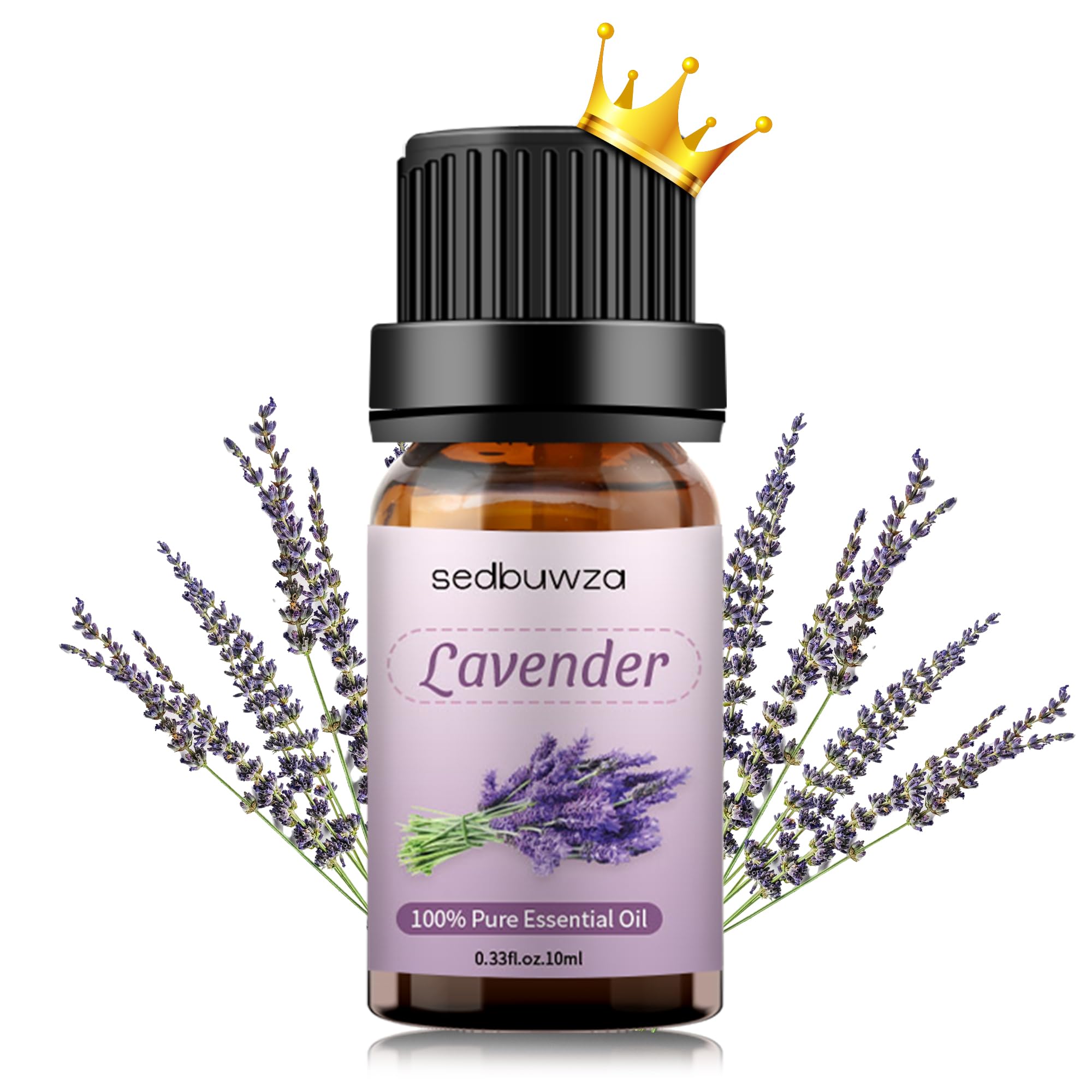 Sedbuwza lavender oil bottle for diffusion and room freshness.
