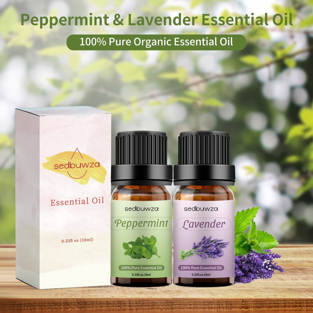 Sedbuwza lavender oil bottle highlights pure floral scent for diffusers.