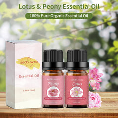 Sedbuwza Lotus oil bottle pour adds tranquil floral notes.