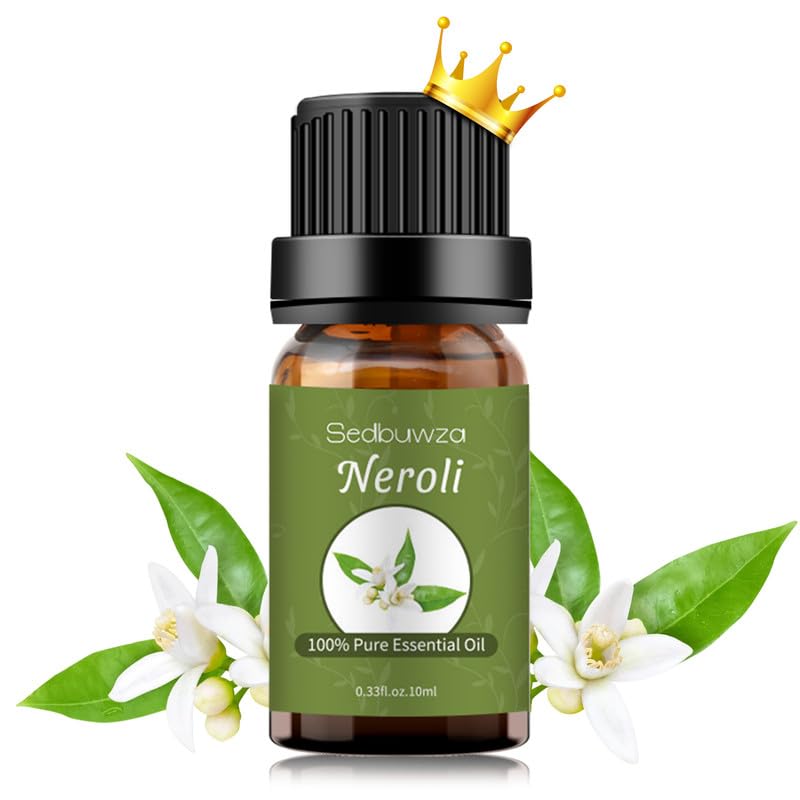 Sedbuwza Neroli essential oil bottle ready for diffuser use and fragrant baths.